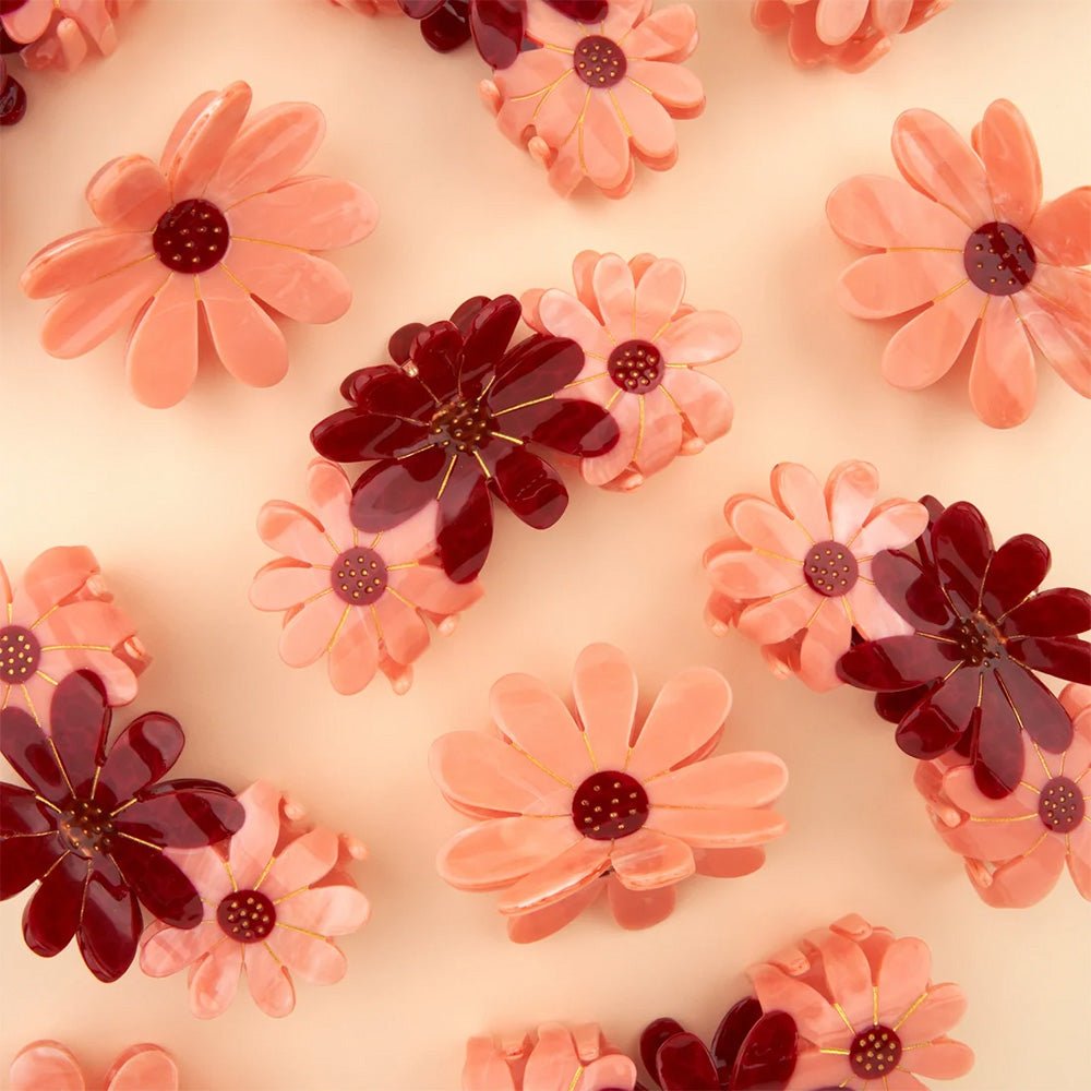 Hair Clip Pink Flower