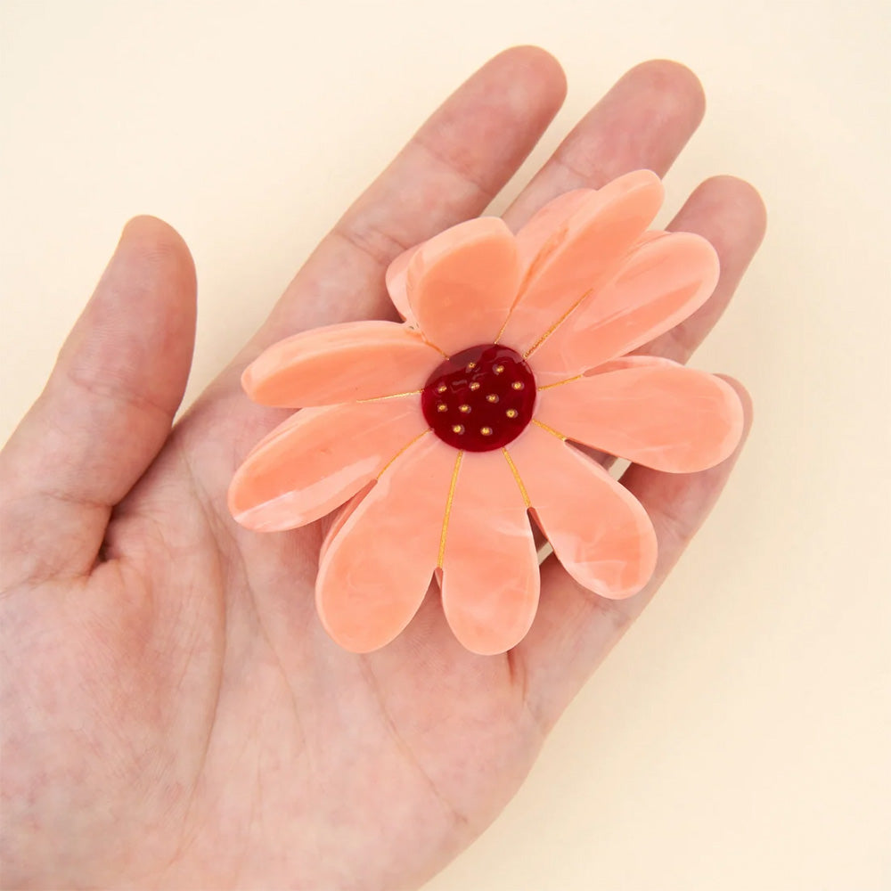 Hair Clip Pink Flower