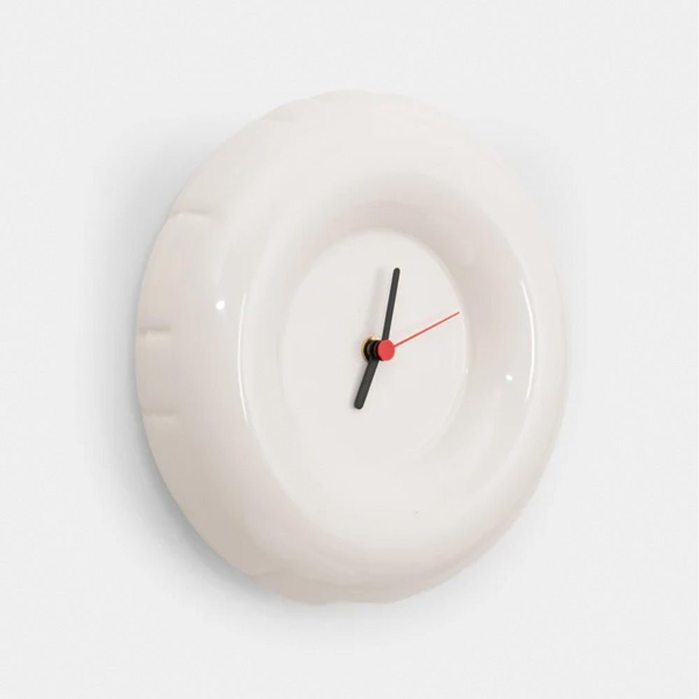 Holly Wall Clock Bone Gloss