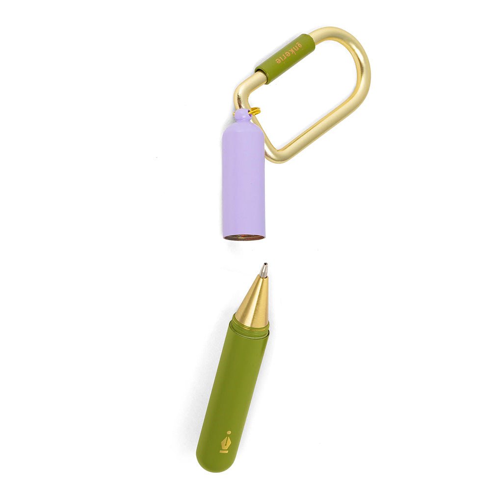 Keychain Pen Lila / Olive