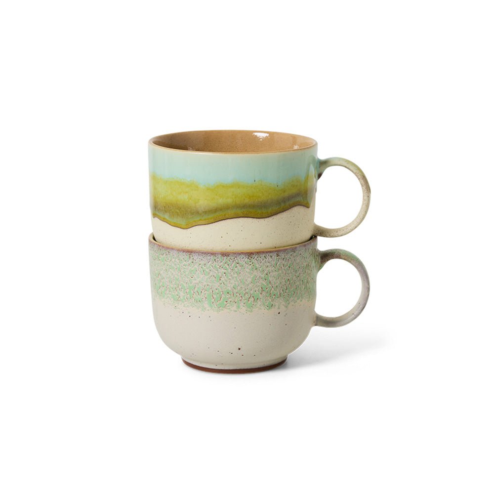 70s Ceramics: Tasses à thé - Neo (lot de 2)