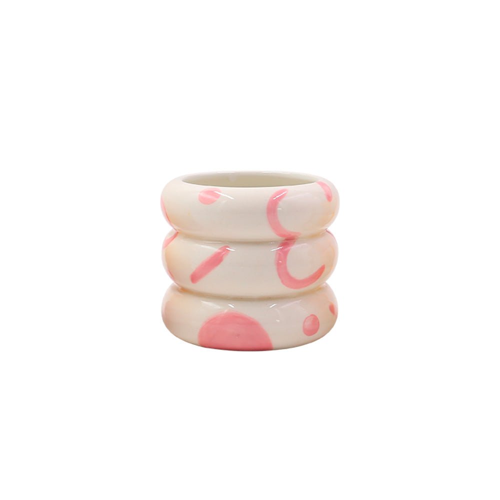 Macetero Lía - Blanco / Rosa