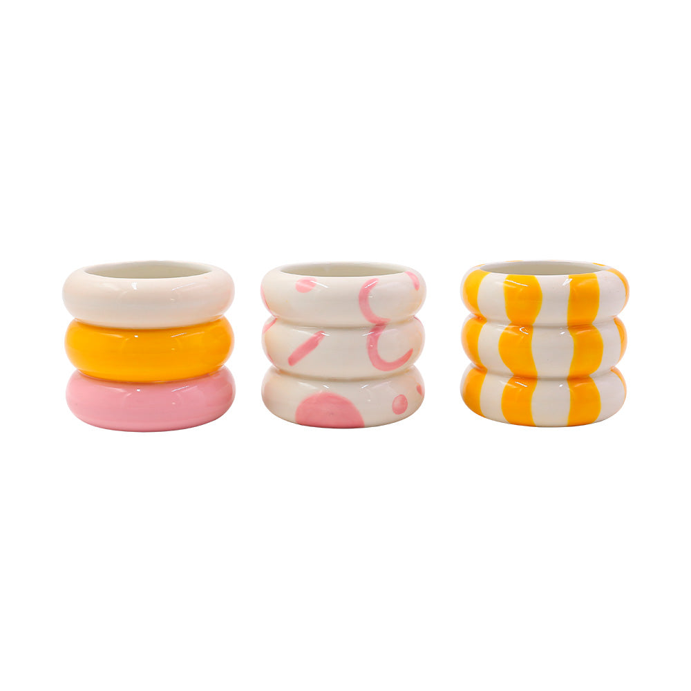 Plant Pot Lia White Pink