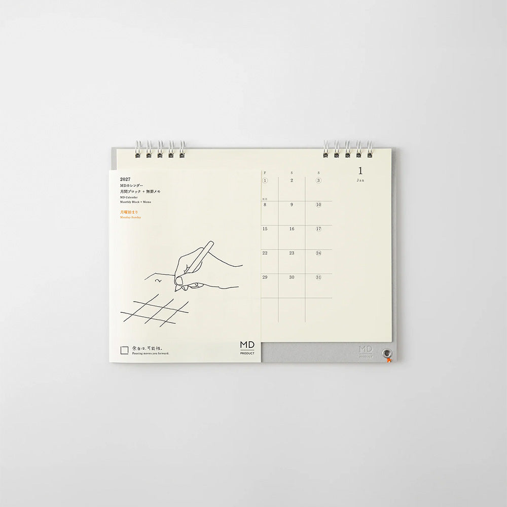 MD Calendario de Escritorio Mensual 2027