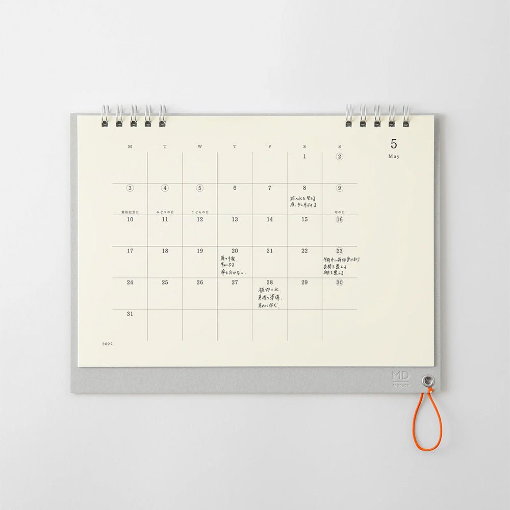 MD Calendario de Escritorio Mensual 2027