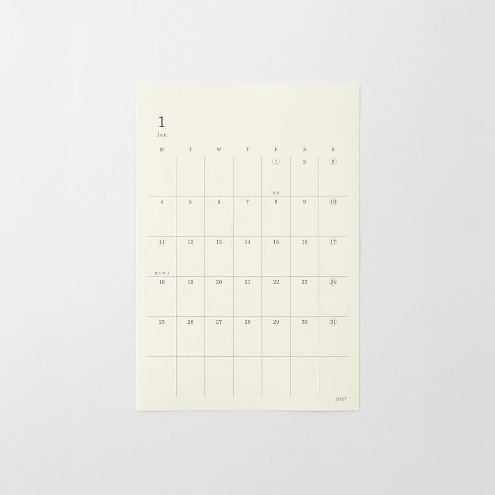 MD Diary Autocollant M 2027