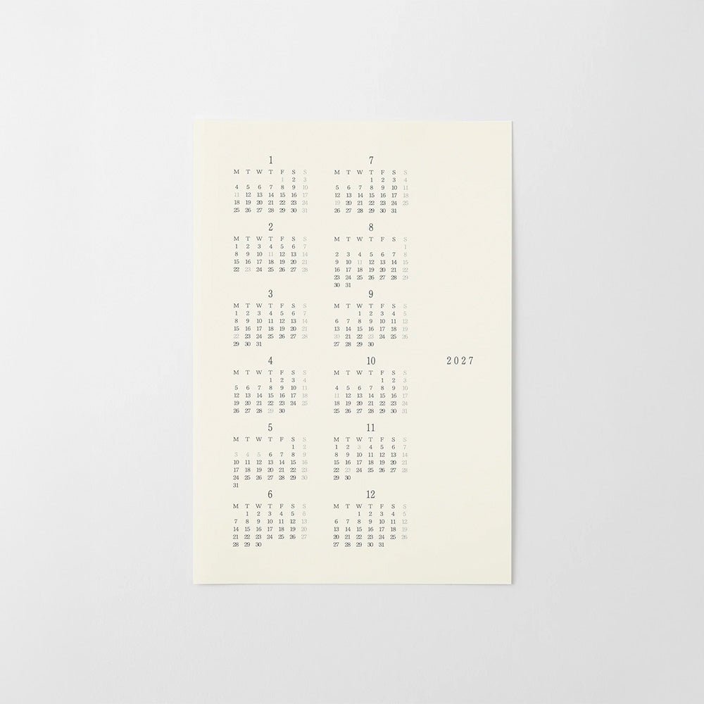 MD Diary Autocollant M 2027