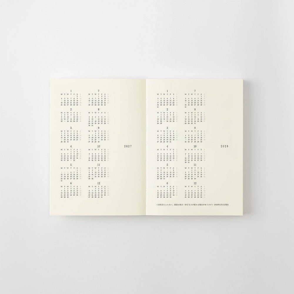 MD Agenda Notebook Diary A6 2027