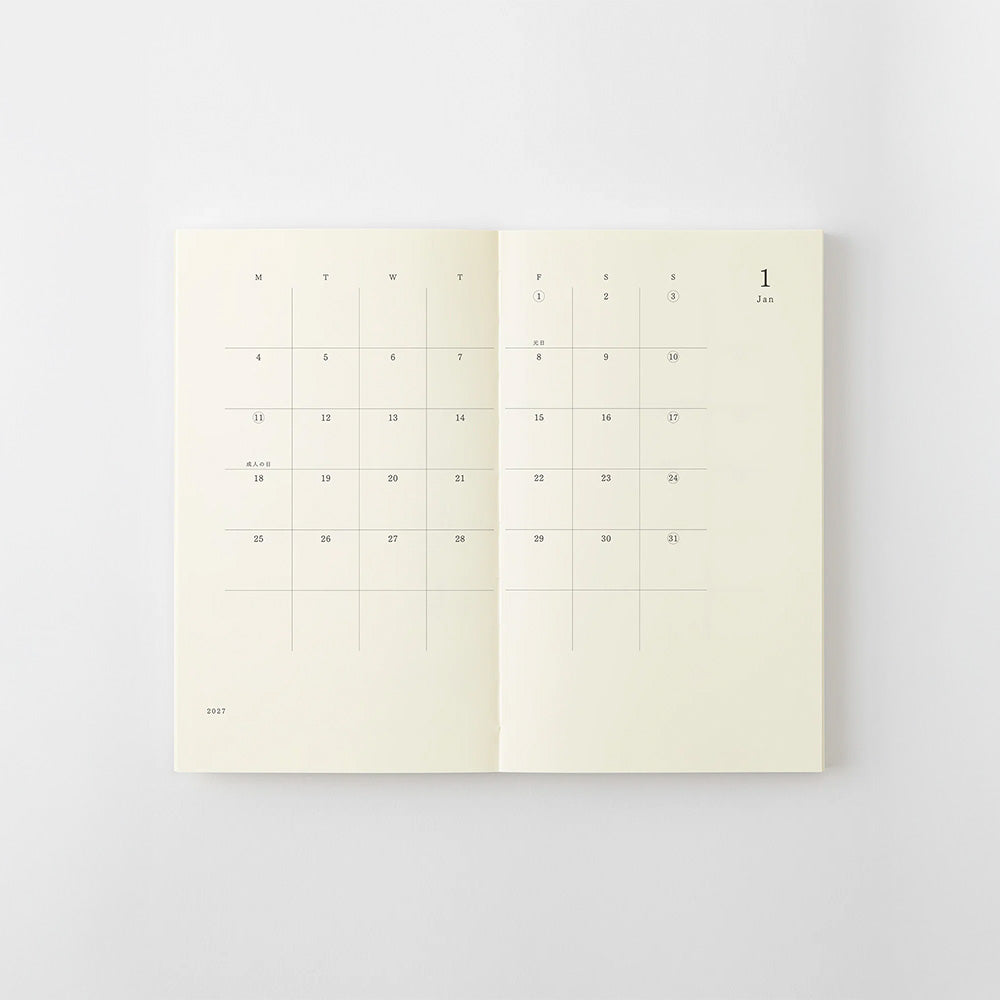 MD Notebook Diary B6 Slim 2027