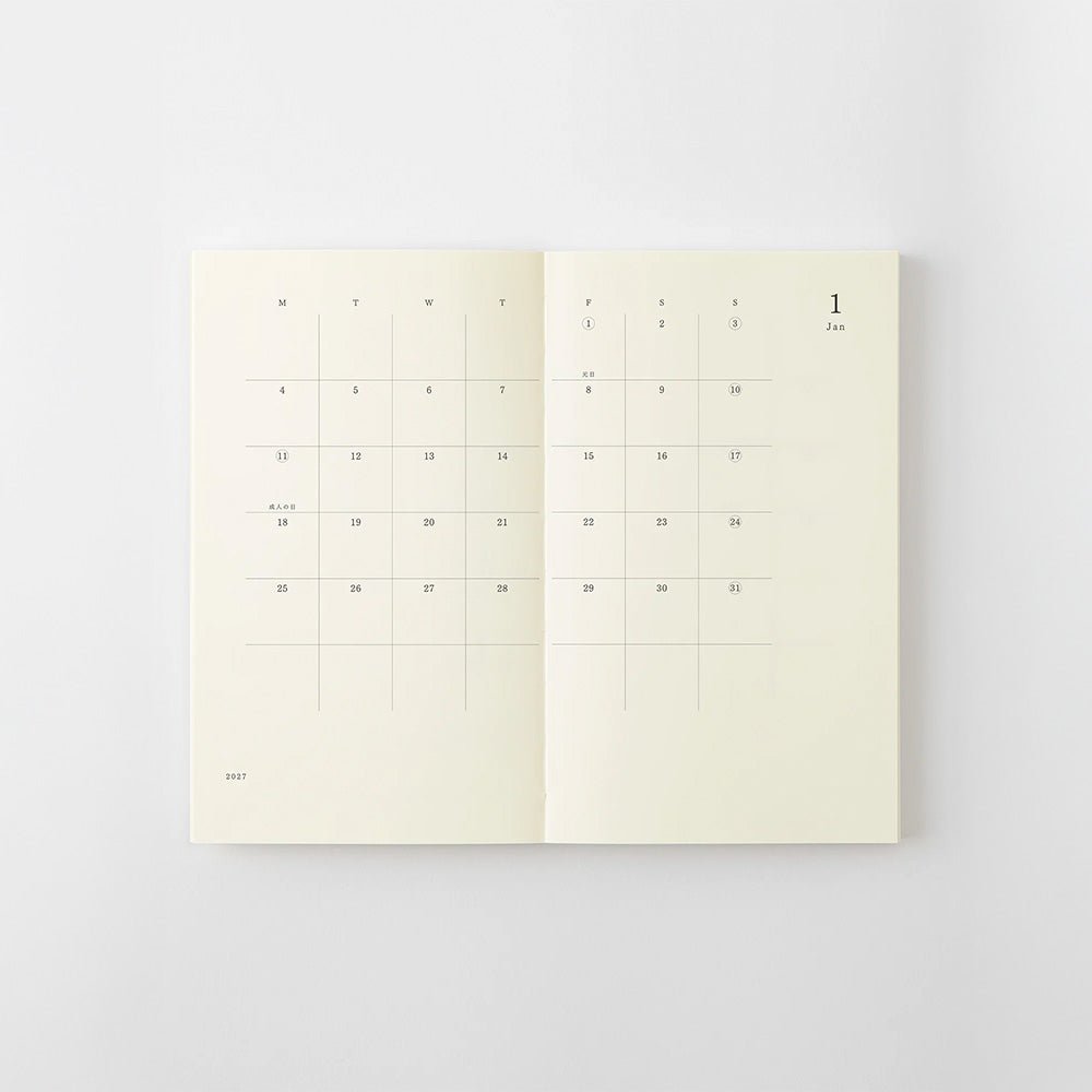 MD Agenda Notebook Diary B6 Slim 2027