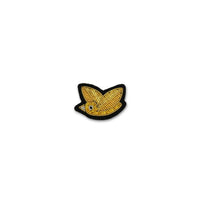 Pajarito Dorado Broche Hecho a Mano