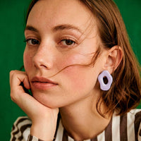 Pendientes Oval Lavender