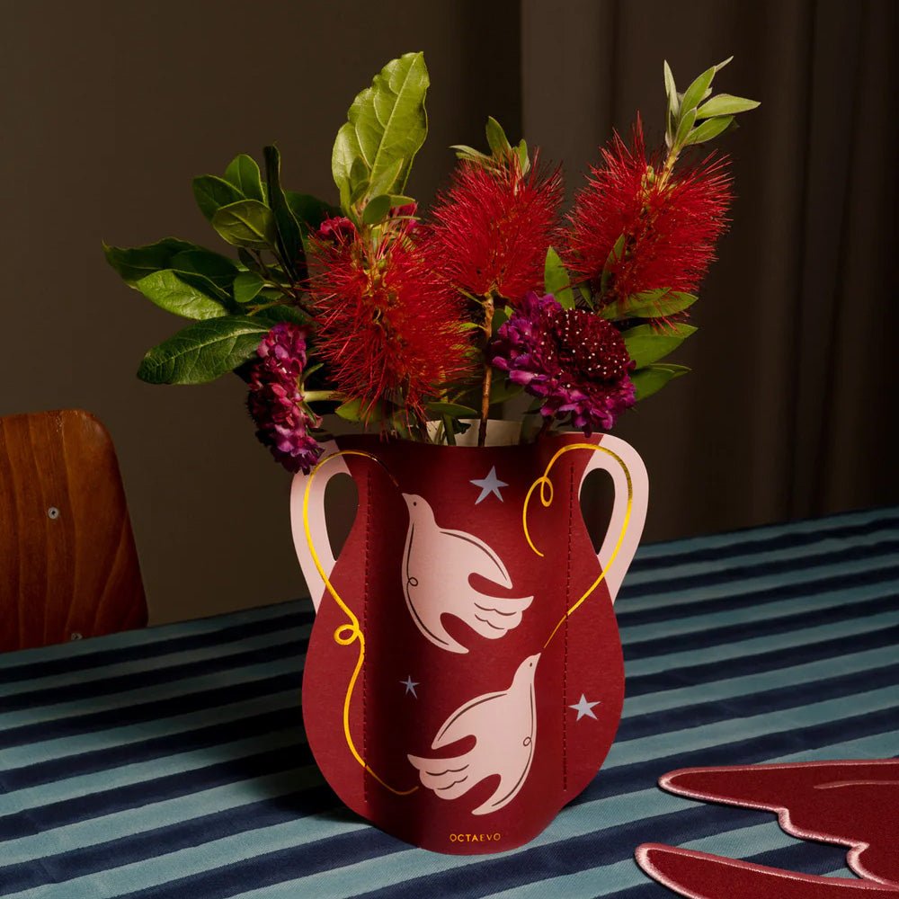 Mini Florero de Papel Paloma