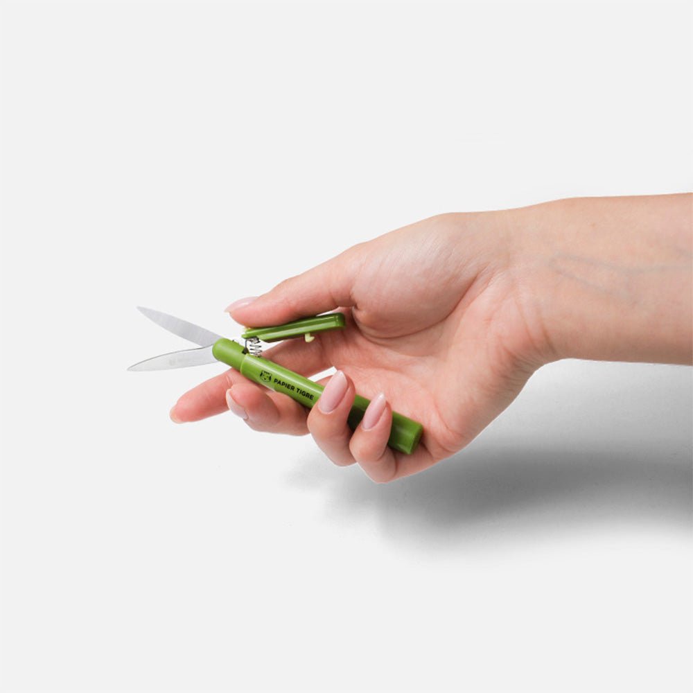 Pocket Scissors Olive Moon