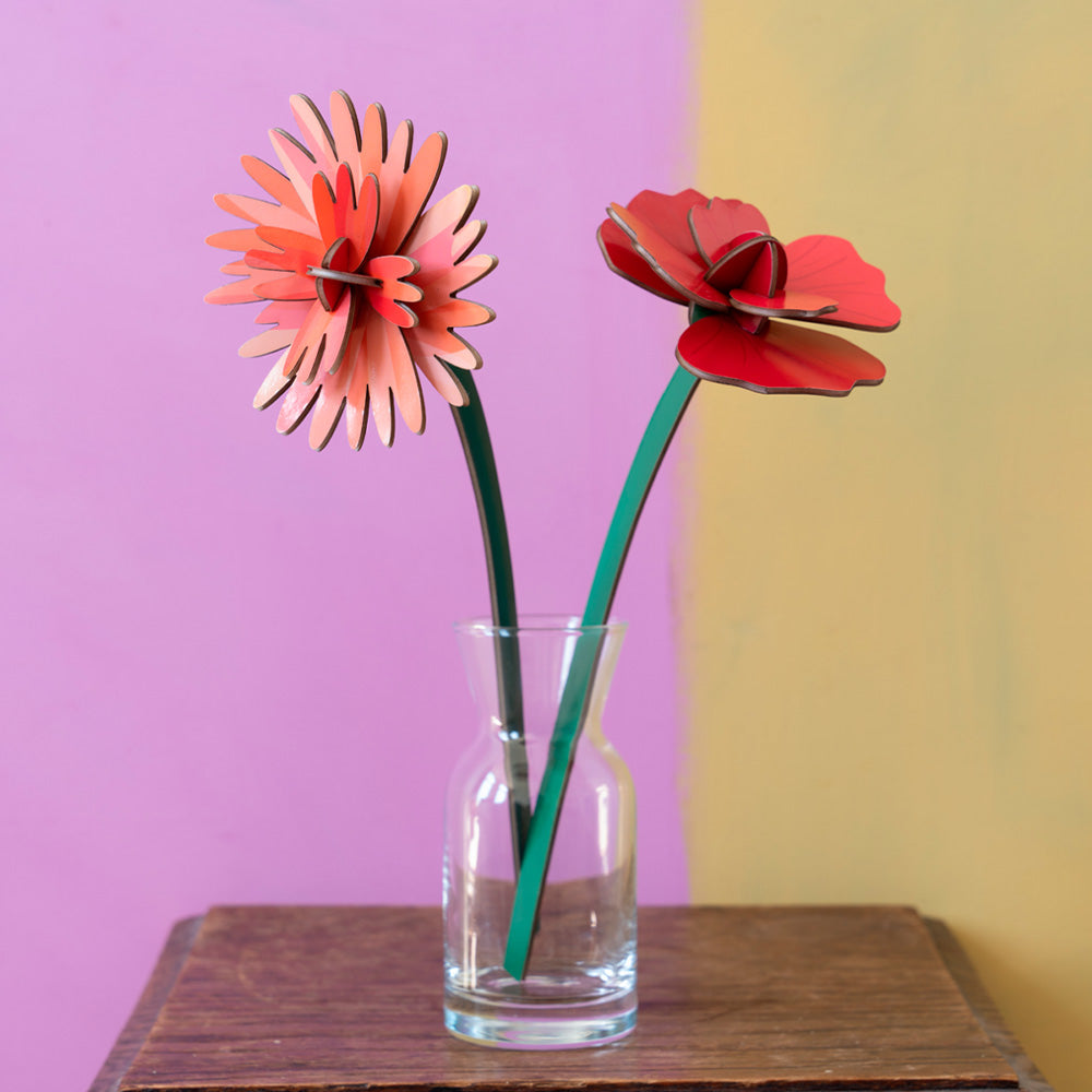 Small Everlasting Flowers - Red Rose