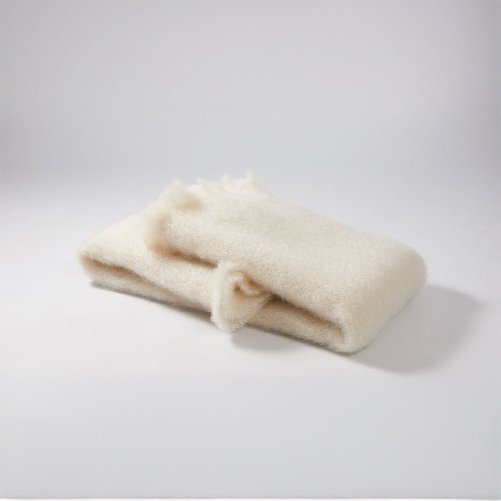 Foulard Mohair Ecru 018 18x170