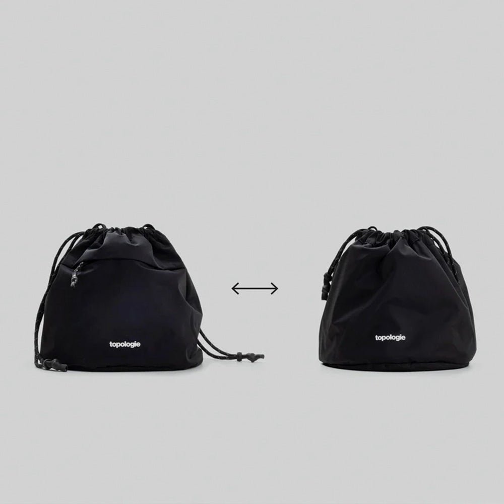 Reversible Bucket Black Tech Sateen