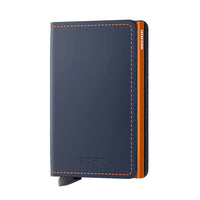 Slimwallet Matte Nightblue - Orange