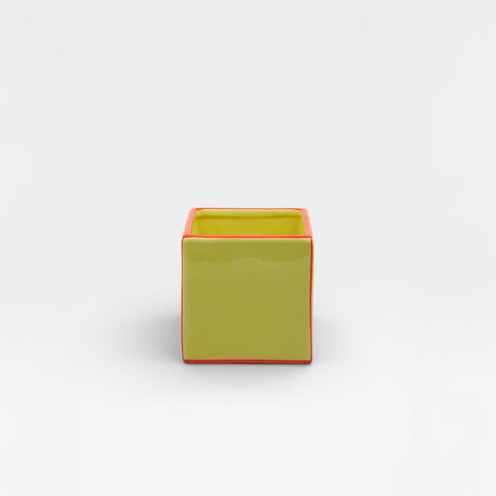 Vase Tile Simple Jaune / Orange