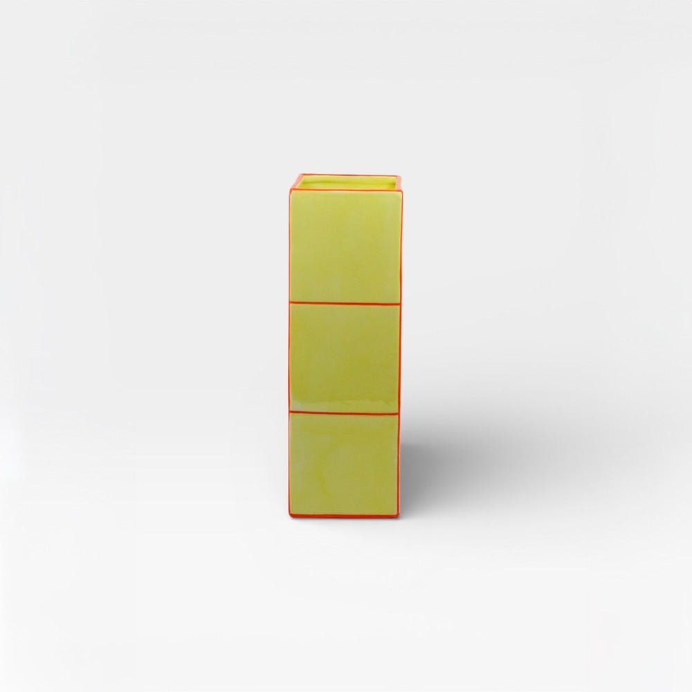Vase Tile Triple Jaune / Orange