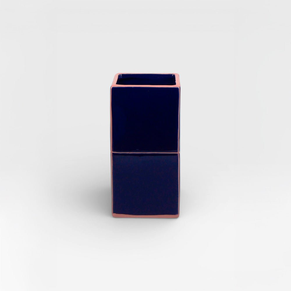 Vase Tile Double Blue / Pink