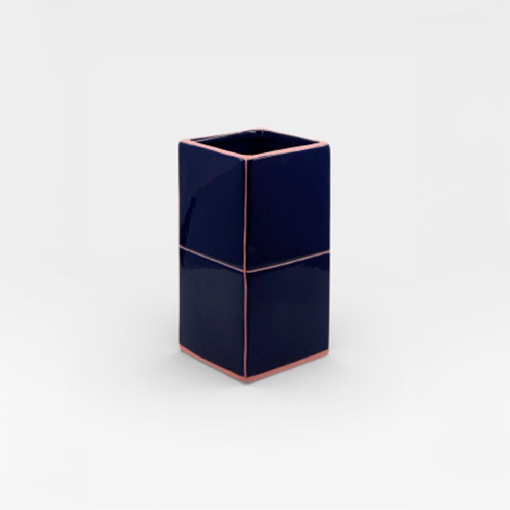 Vase Tile Double Blue / Pink
