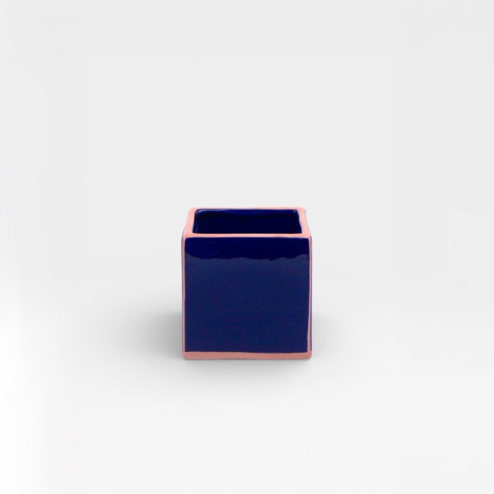 Vase Tile Simple Blue / Pink
