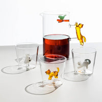 Vaso Gato con Cola Ámbar 35cl Tabby Cat
