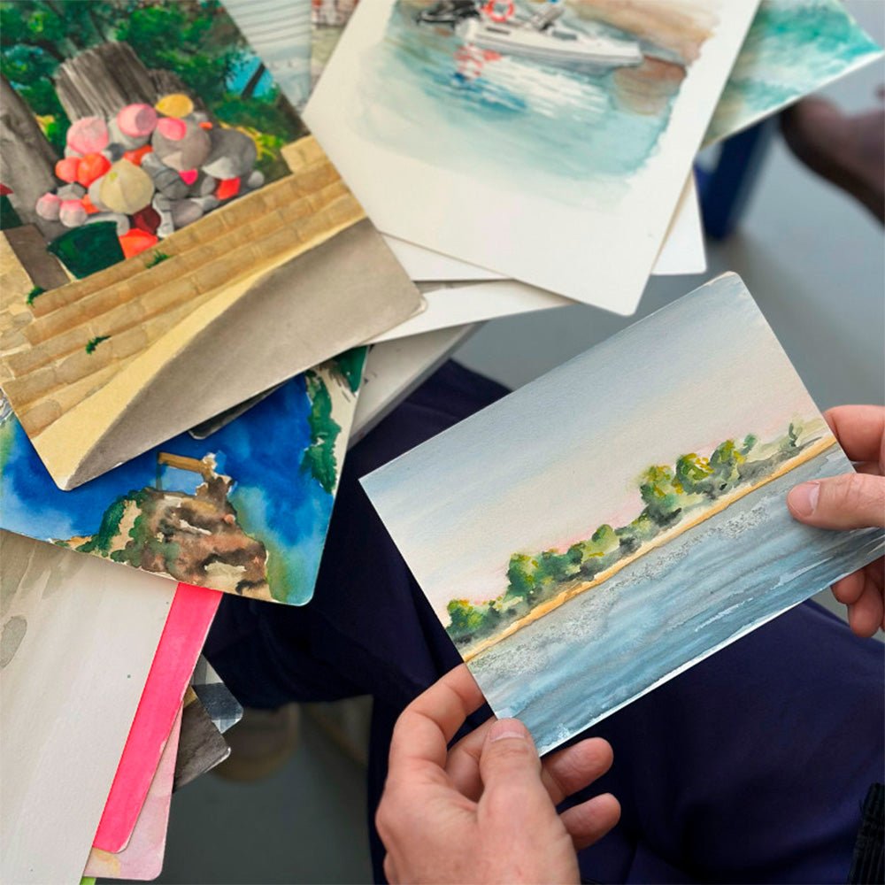 Kit d'aquarelle de voyage Olive