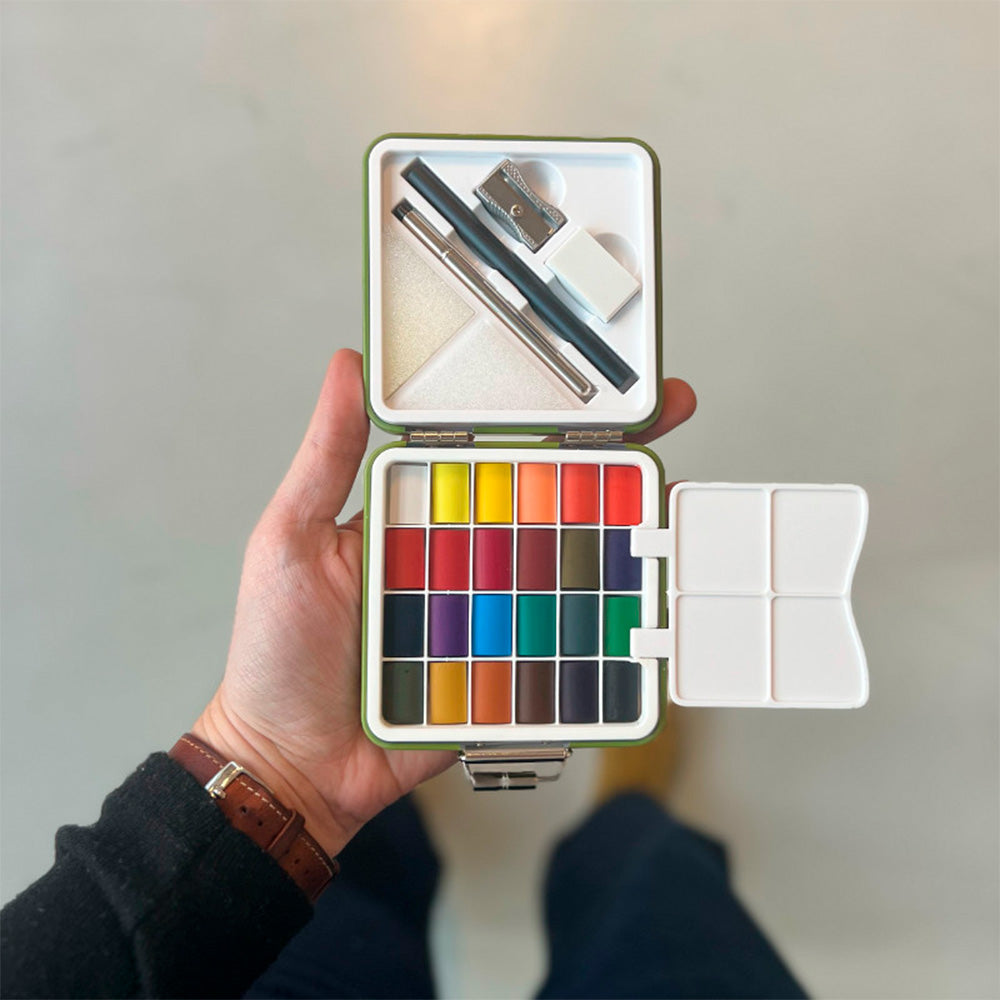 Watercolor Traveler Kit Olive