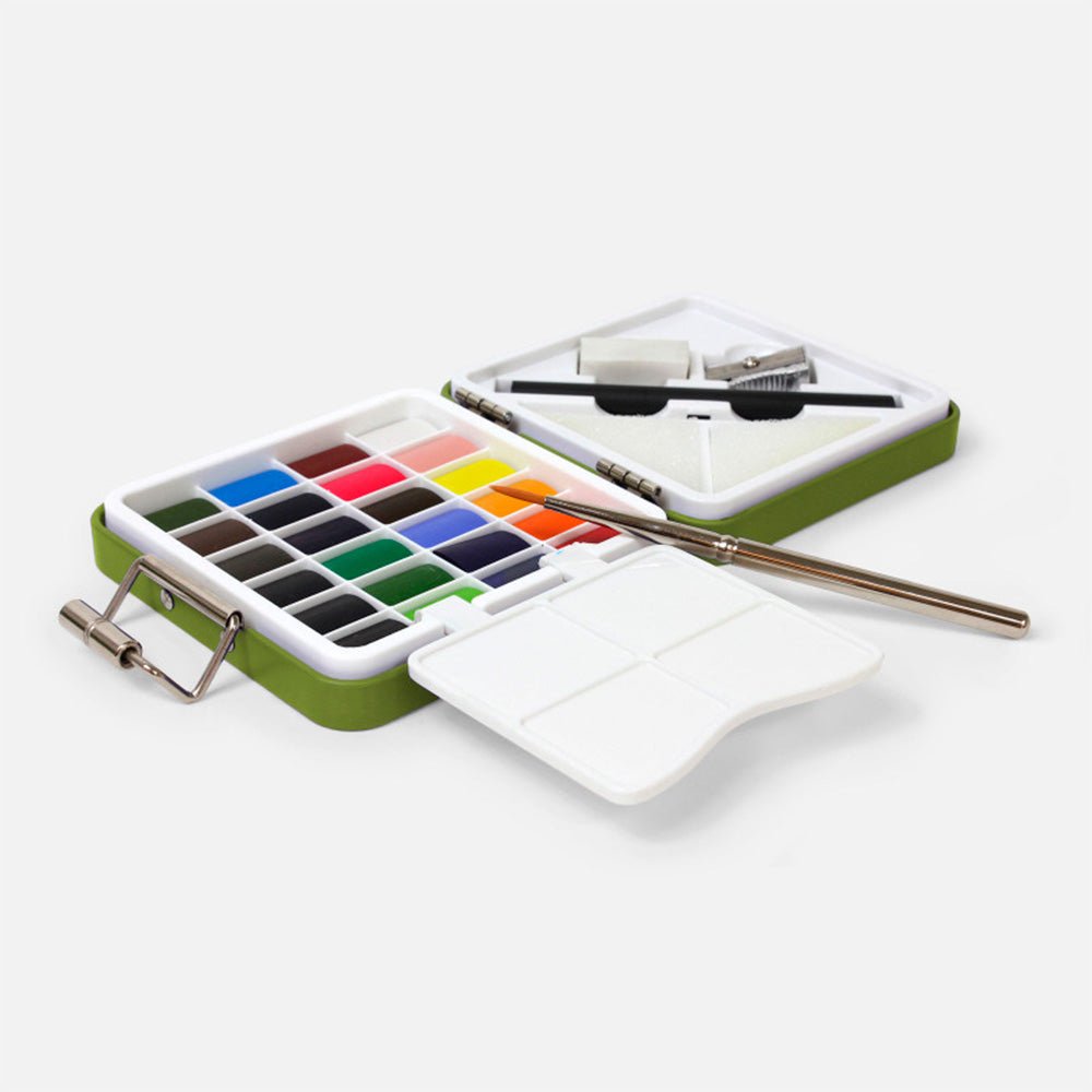 Kit d'aquarelle de voyage Olive
