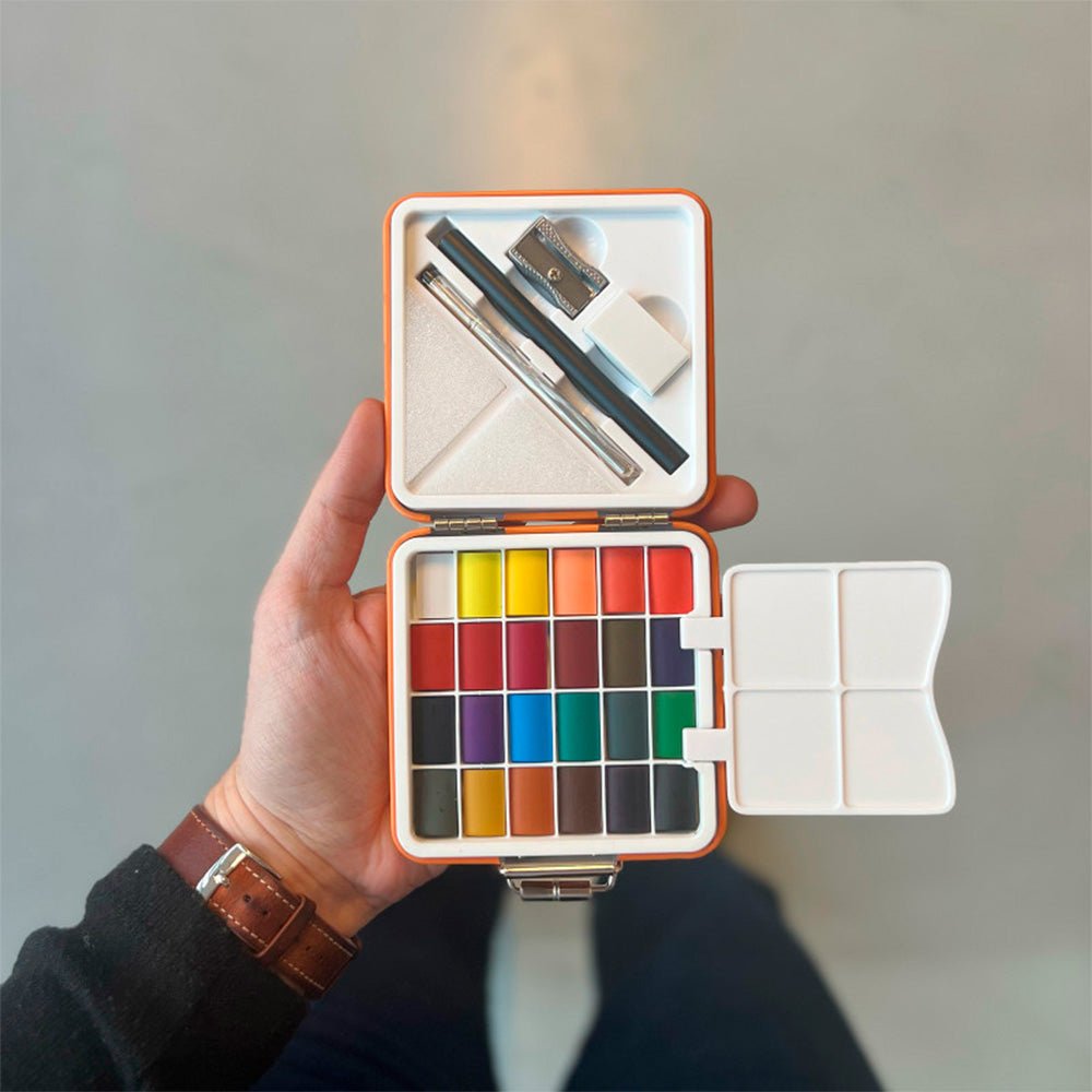 Watercolor Traveler Kit Orange