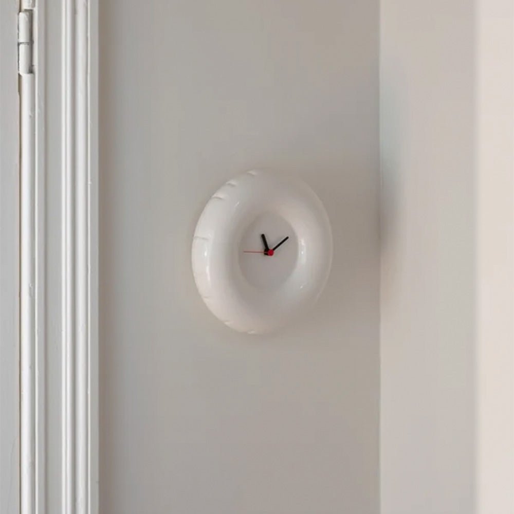 Holly Wall Clock Bone Gloss