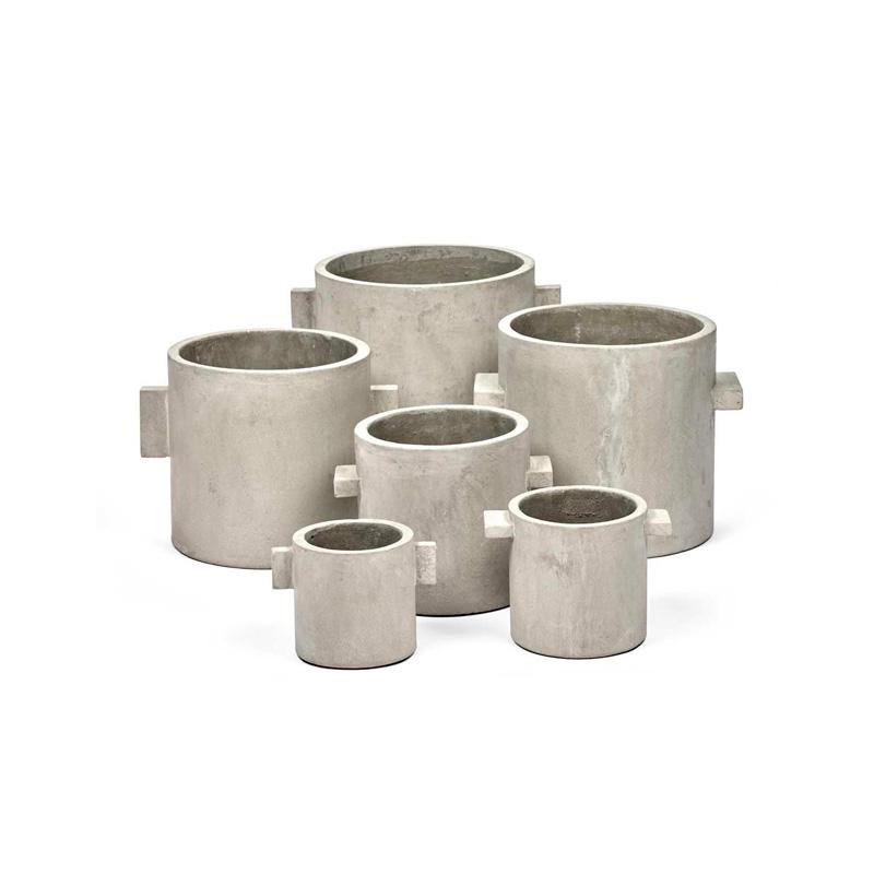 Macetero Cemento Rond Naturel XS 13 x 13