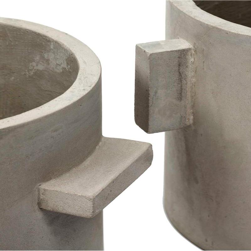 Macetero Cemento Rond Naturel XXXL 30 x 30