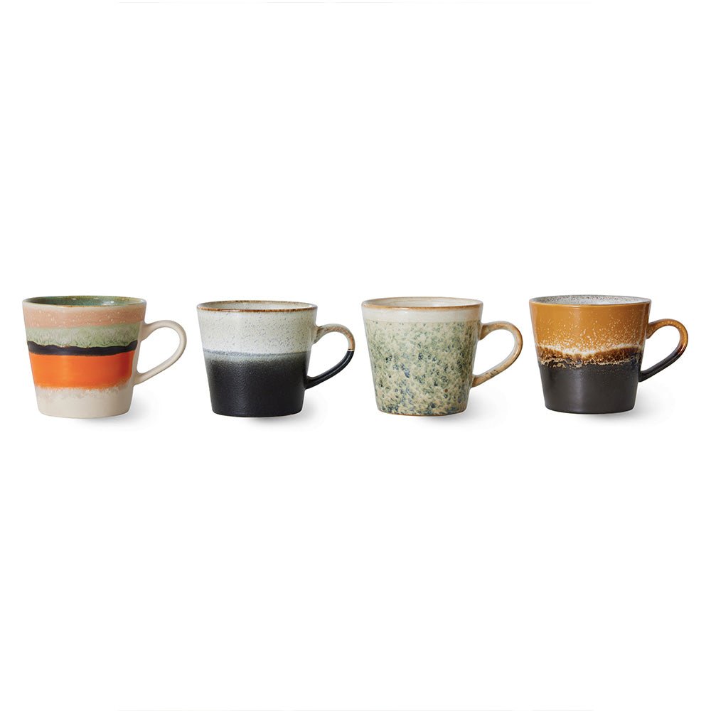 70s Ceramics: Cappuccino Mugs - Verve (set de 4)