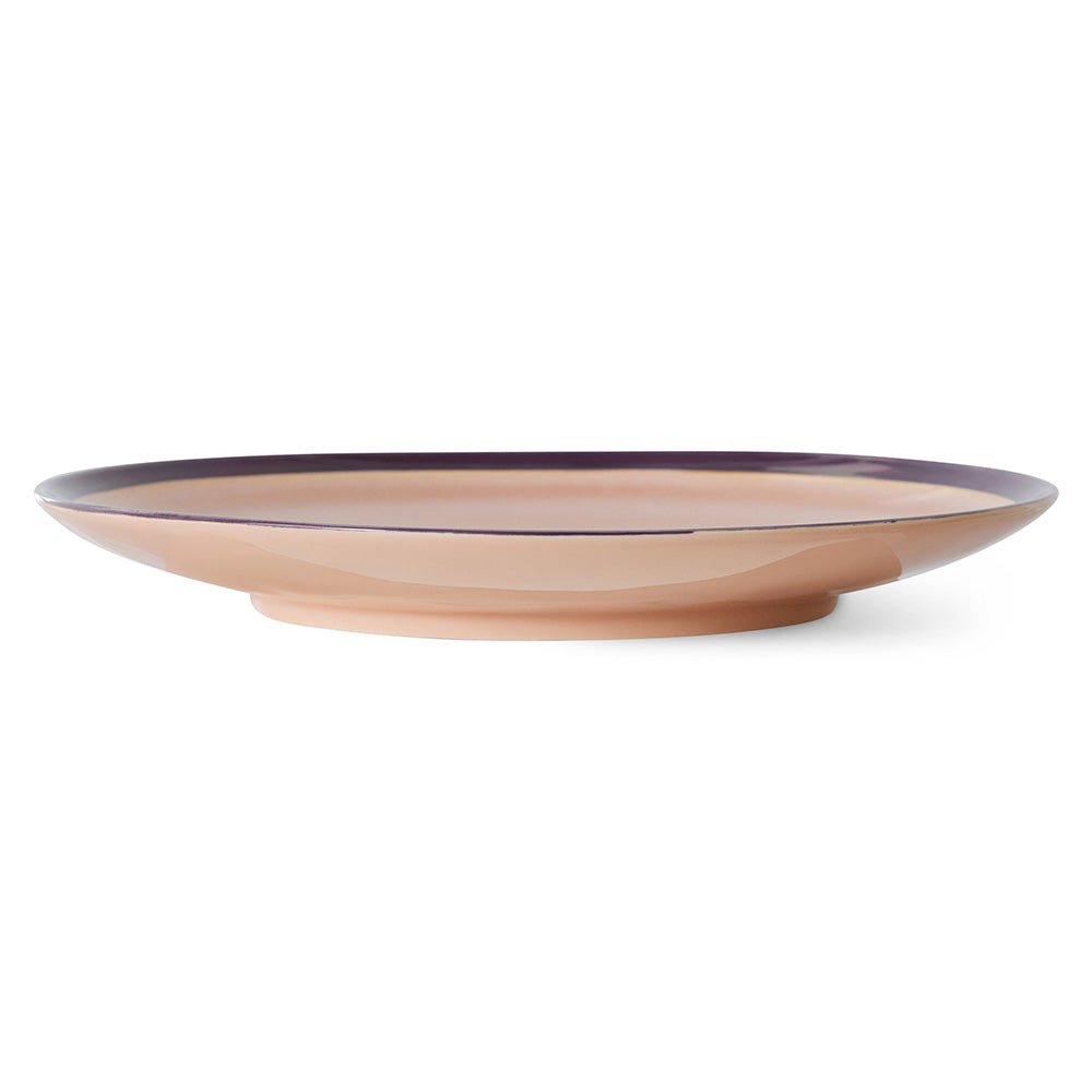 Assiette moyenne en céramique Bedrock des années 70