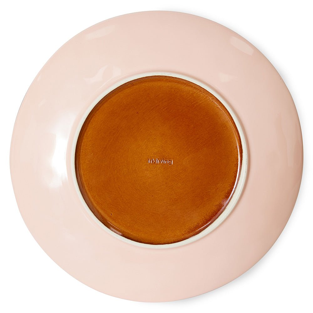Assiette moyenne en céramique Bedrock des années 70