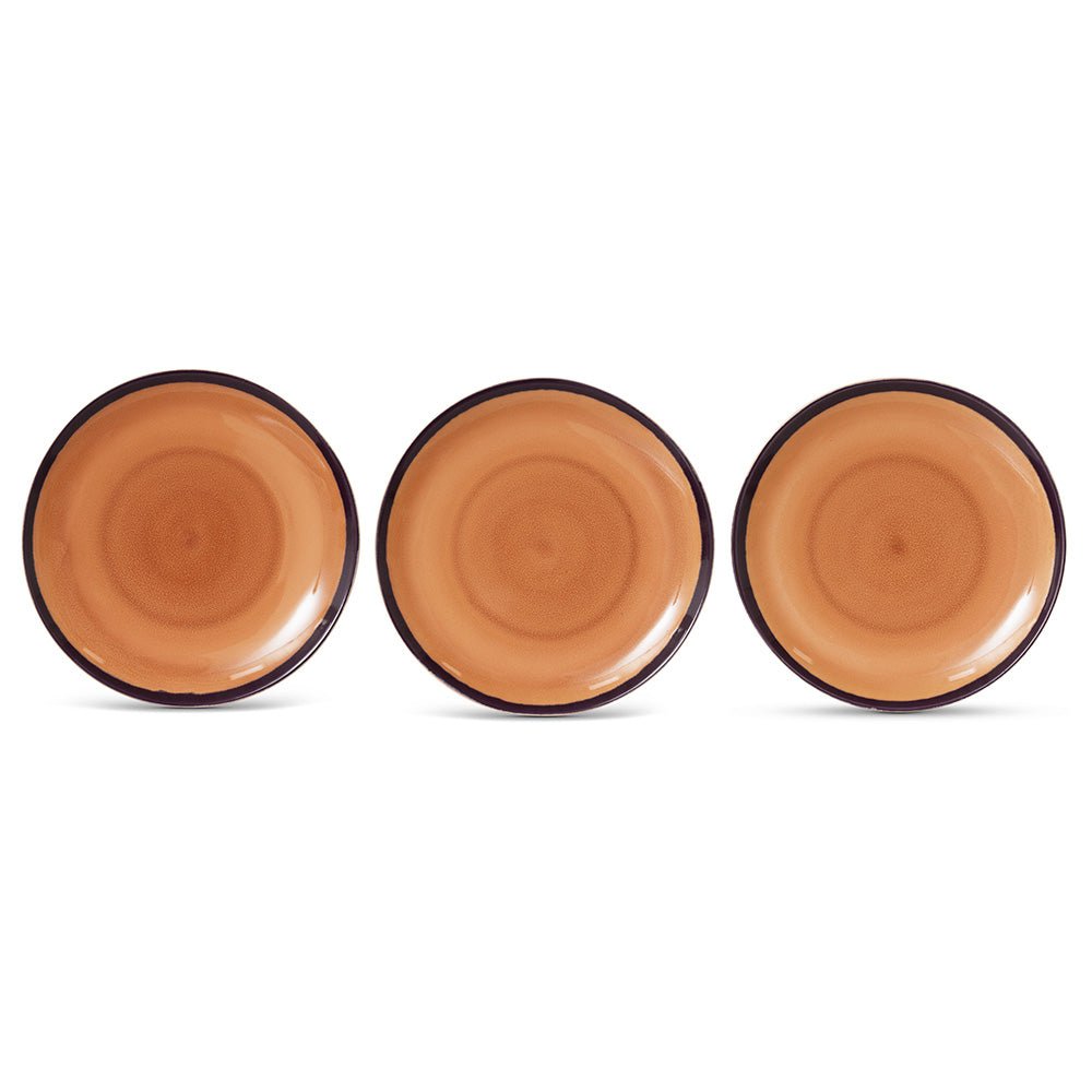 Assiette moyenne en céramique Bedrock des années 70