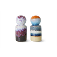 70s Ceramics: Pepper & Salt Jar - Stargaze