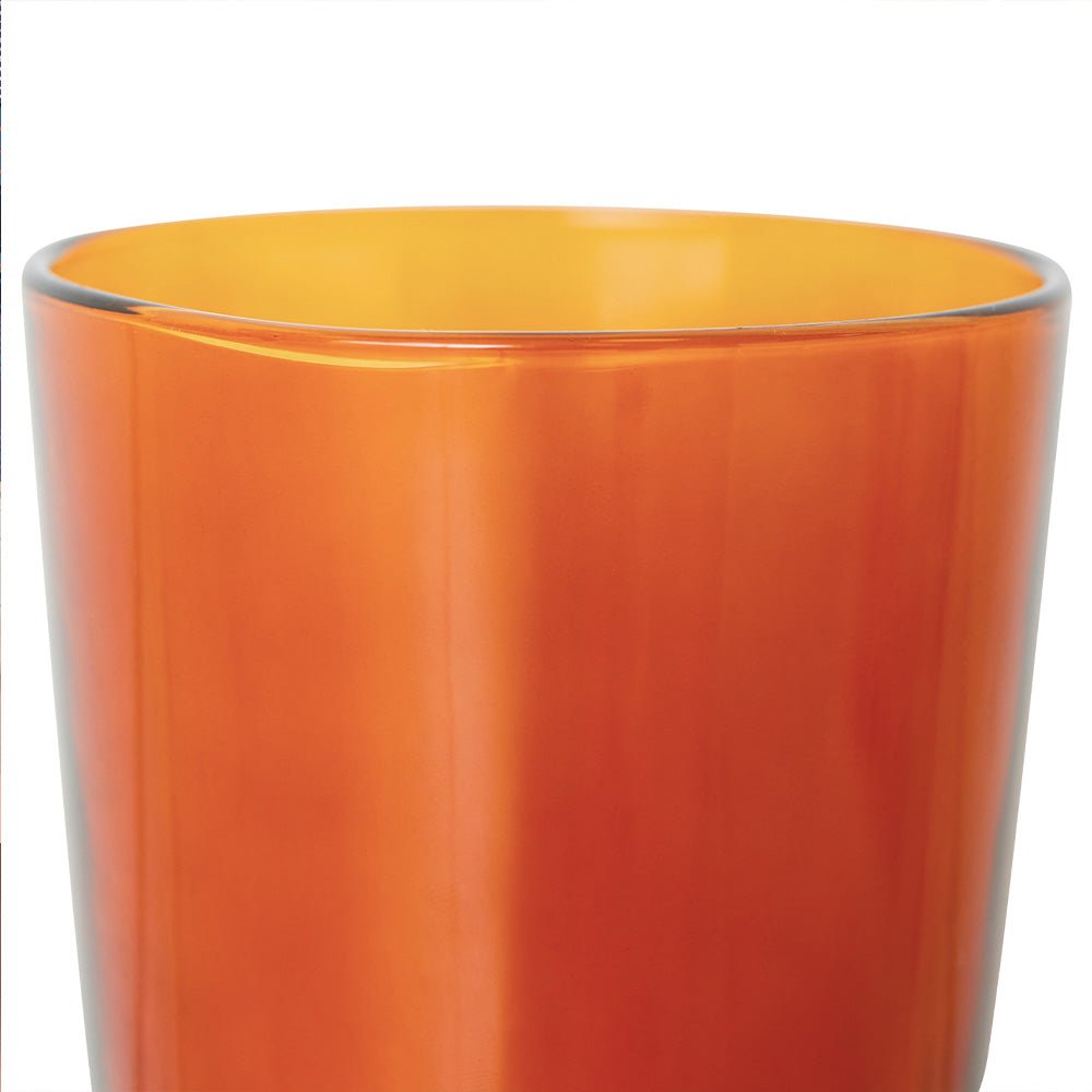 70s Glassware: Tea Glasses - Amber Brown (set de 4)