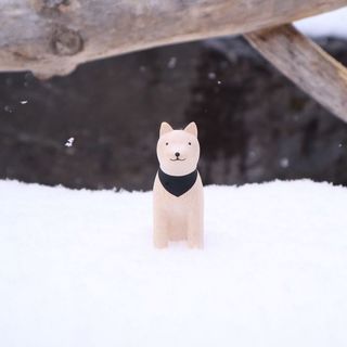 Pole Pole Wooden Animal Akita