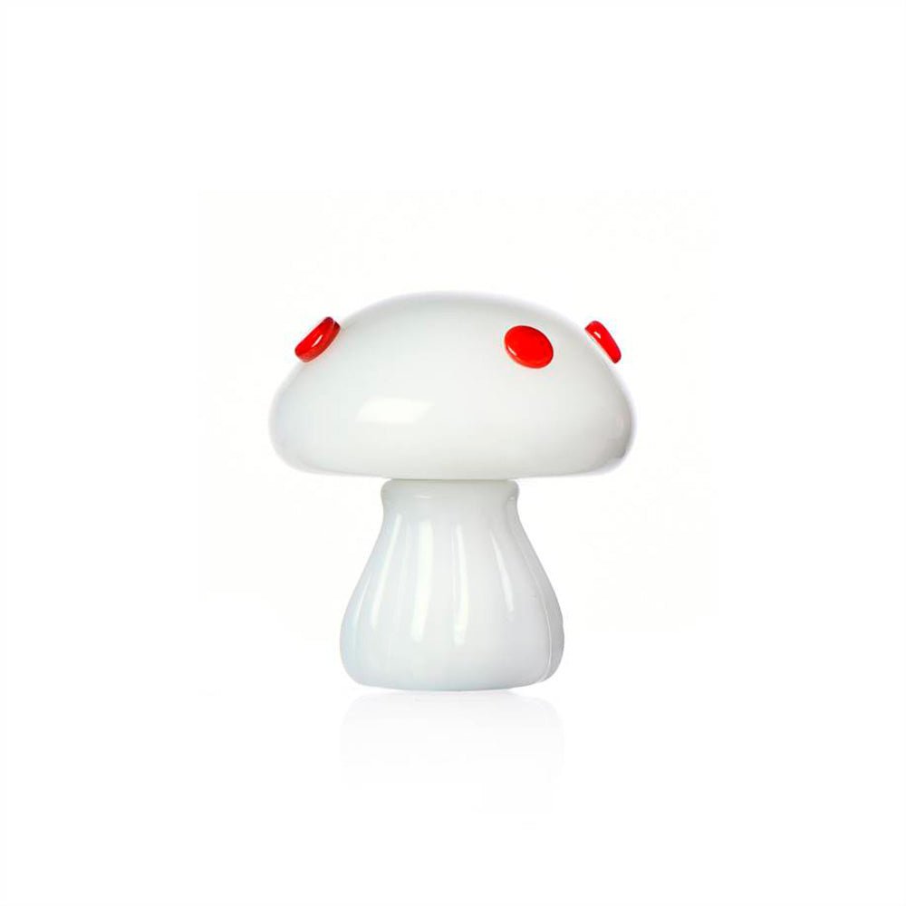 Presse-papier champignon blanc à pois rouges