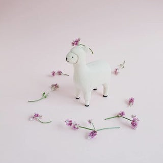 Pole Pole Wooden Animal Alpaca