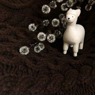 Pole Pole Wooden Animal Alpaca