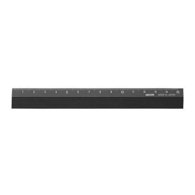 Règle en aluminium 15 cm noire
