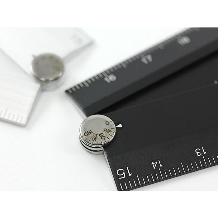 Règle multiple en aluminium 30 cm Argent