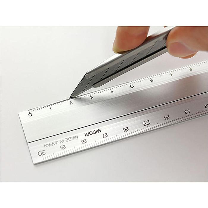 Règle multiple en aluminium 30 cm Argent