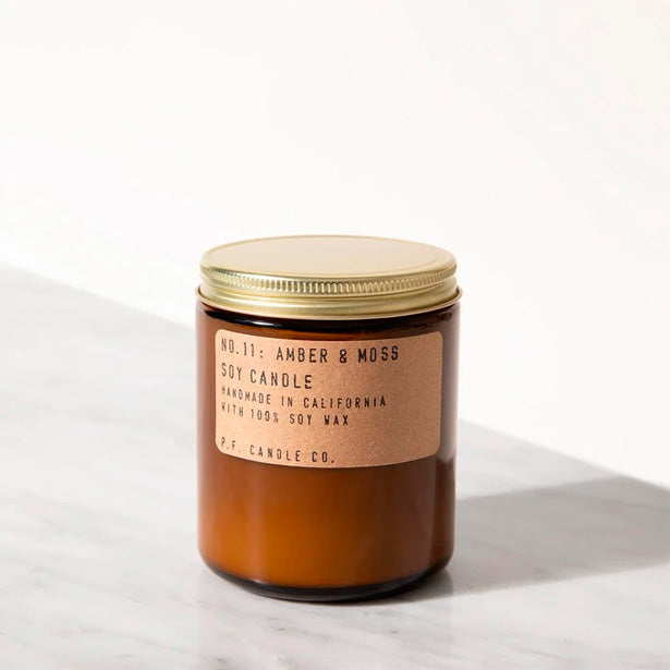 No. 11 Amber & Moss Soy Candle Standard