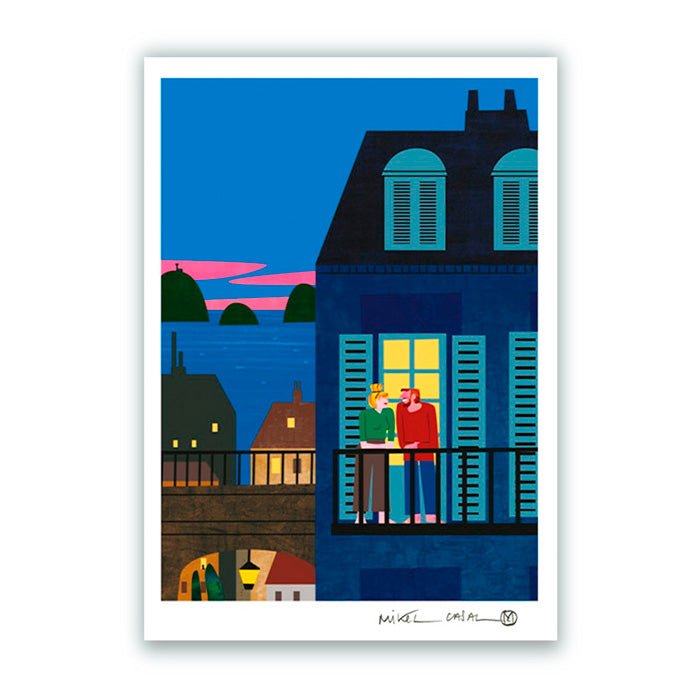 Love in San Sebastian Giclée Print A3